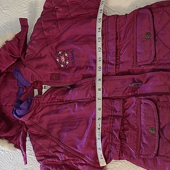 Vintage girls Osh-Kosh B'gosh winter jacket with detachable hood. - Picture 7 of 9